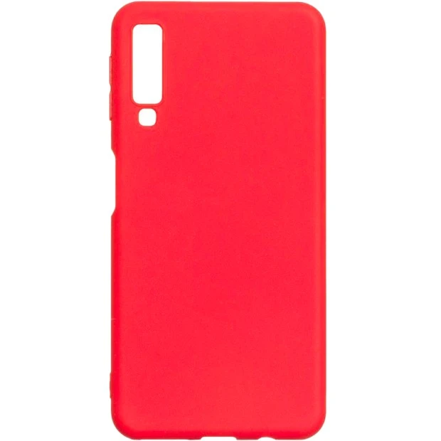 Силиконовый чехол Multicolor Samsung A7 (2018) A750 (красный)