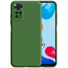 Силикон Original 360 ShutCam Case Xiaomi Redmi Note 11 / Note 11S (Тёмно-зелёный)