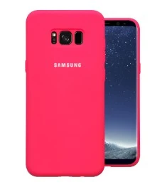 Силикон Original 360 Case Logo Samsung Galaxy S8 Plus (Малиновый)