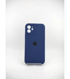 Оригінальний силіконовий чохол RoundCam для Apple iPhone 12 (32) глибокого темно..
