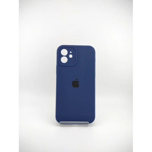 Оригінальний силіконовий чохол RoundCam для Apple iPhone 12 (32) глибокого темно-синього кольору