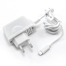 Power adapter for iPhone 4 V3  /  AWM LED (5V-2.1A) (White)