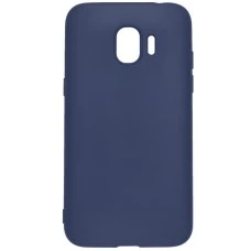 Силиконовый чехол iNavi Color Samsung Galaxy J2 (2018) J250 (темно-синий)