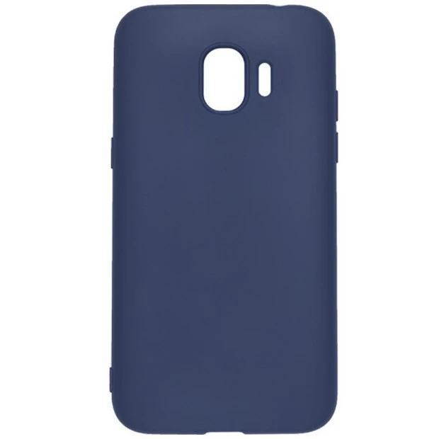 Силиконовый чехол iNavi Color Samsung Galaxy J2 (2018) J250 (темно-синий)