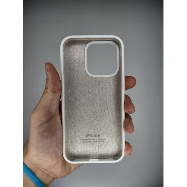 Силікон Original Round Case Apple iPhone 15 Pro (06) White