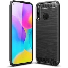 Силикон Polished Carbon Huawei P40 Lite E (Чёрный)