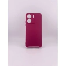 Силіконовий чохол Original Xiaomi Redmi 13C  /  Poco C65  /  Poco M6 (з шторкою для камери) (Вишневий)