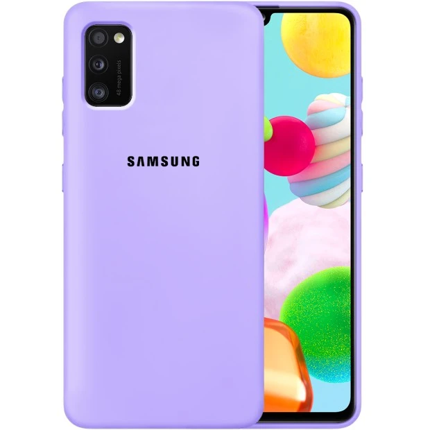 Силикон Original Case Samsung Galaxy A41 (2020) (Фиалковый)