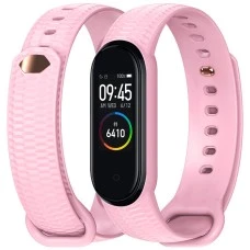 Ремешок Hexagonal Style Xiaomi Mi Band 3 / Mi Band 4 (Розовый)