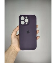 Силіконовий оригінальний чохол RoundCam для Apple iPhone 14 Pro Max (баклажанови..