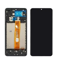 Дисплей для Samsung A125F Galaxy A12 с чёрным тачскрином и корпусной рамкой