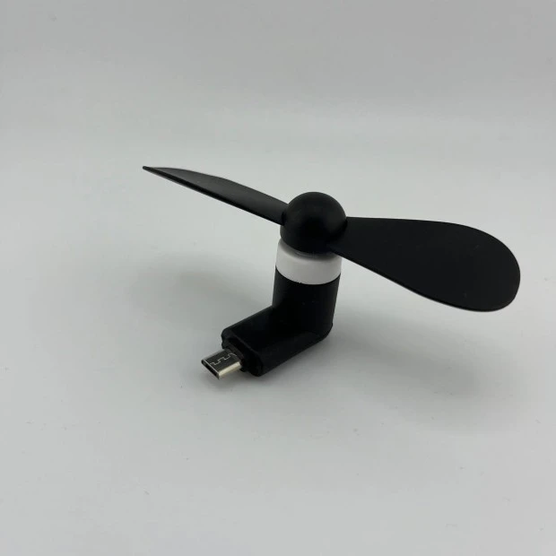 Вентилятор мобільний MicroUSB (Чорний)
