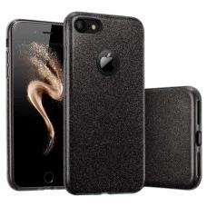 Силиконовый чехол Glitter Apple iPhone 7 / 8 (черный)