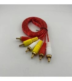 Кабель Rivex 3RCA - 3RCA (3 тюльпани) 1,5 м