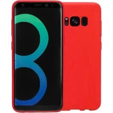 Силикон SMTT Samsung Galaxy S8 (Красный)