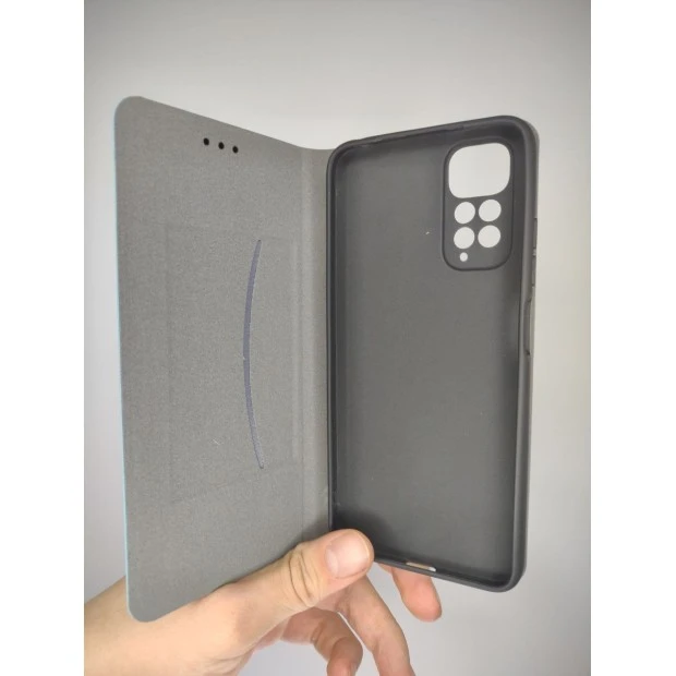 Чехол-книжка Leather Book Xiaomi Redmi Note 11 / Note 11S (Бирюзовый)