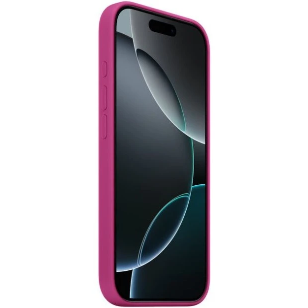 Чохол Silicone Case with MagSafe для Apple iPhone 16 Pro (фуксія)
