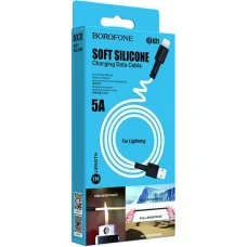 USB кабель Borofone BX31 Silicone (Lightning) (Белый)