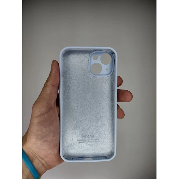 Силіконовий Original RoundCam чохол для Apple iPhone 14 (15) Ліловий
