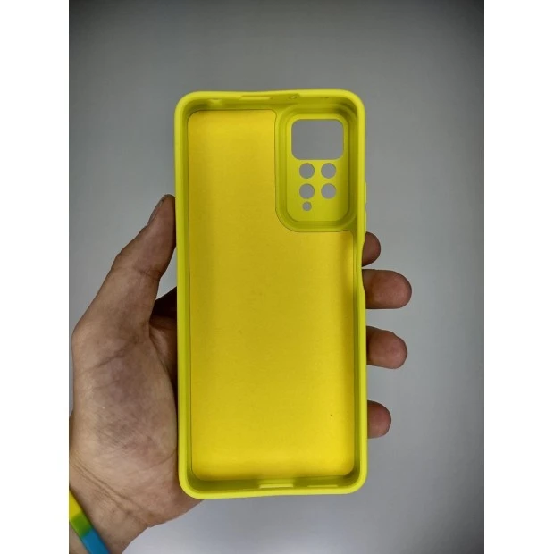 Силикон Original Xiaomi Redmi Note 11 Pro (ShutCam) (Лимонный)