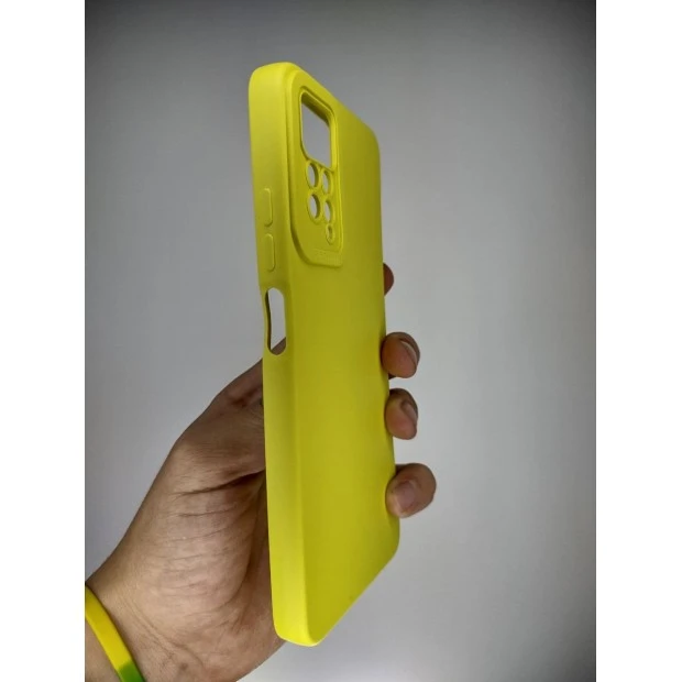 Силикон Original Xiaomi Redmi Note 11 Pro (ShutCam) (Лимонный)