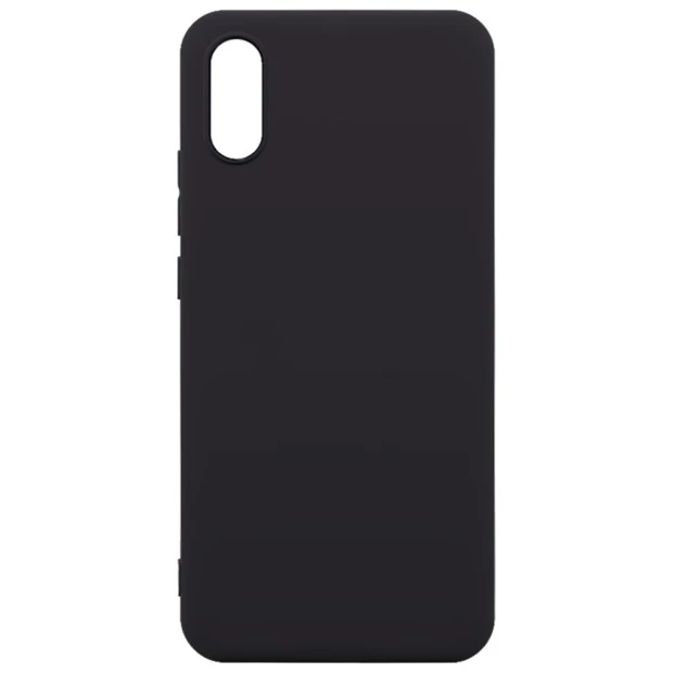 Силіконовий Графітовий Матовий Чохол для Xiaomi Redmi 9A (Чорний)