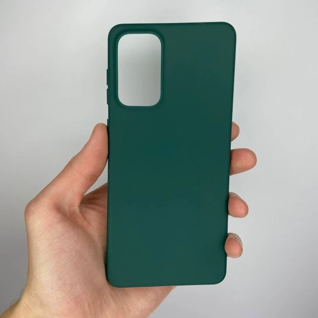 Темно-зелений силіконовий чохол iNavi Color для Samsung Galaxy A73 5G (2023)