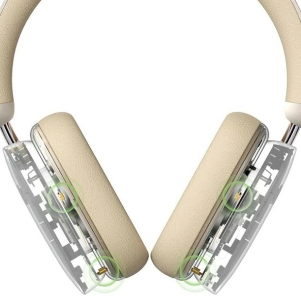 Беспроводные накладные наушники-гарнитура Baseus Bowie H1 Noise-Cancelling Wireless Headphon (Белый)