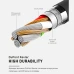 USB-кабель LuxeCube Kevlar Premium (MicroUSB) (Чёрный) USB-кабель LuxeCube Kevlar Premium (MicroUSB) (Чёрный)
