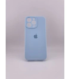 Силіконовий оригінальний чохол RoundCam для Apple iPhone 15 Pro Max (53) небесно..