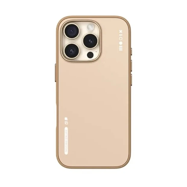 Накладка Blueo Dual-Color Liquid Silicone with MagSafe Apple iPhone 16 Pro Max (Gold) BL045