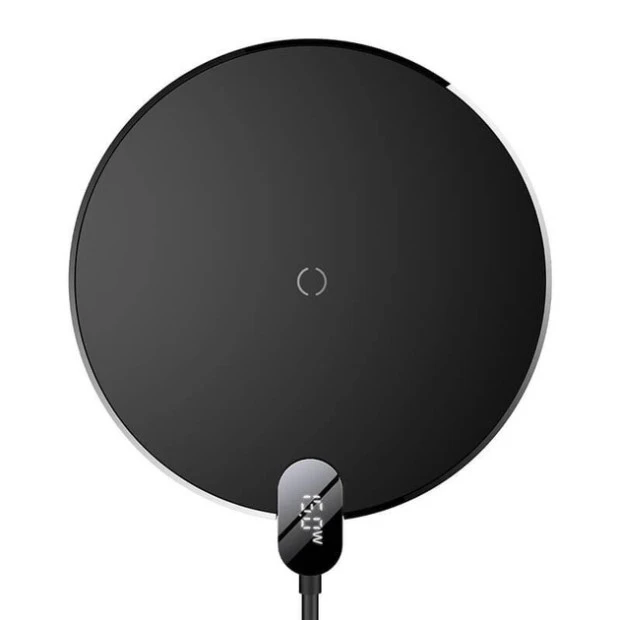Беспроводное зарядное устройство Baseus Digital LED Display Gen 2 15W (Black)
