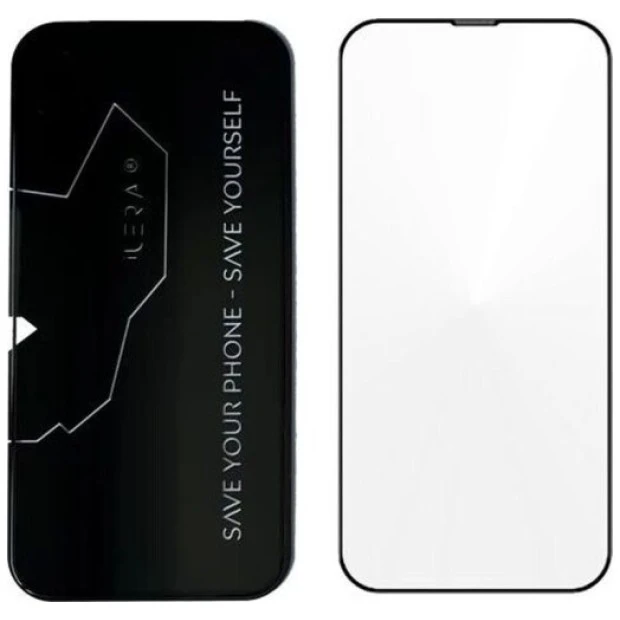 Защитное стекло iLera DeLuxe Original Apple iPhone 14 Pro (Black) iLFCDL14Pr