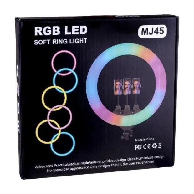 Набір для зйомки LED-лампа MJ-45 (45см) RGB (Чорний)