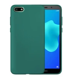 Силіконовий оригінальний чохол 360 для Huawei Y5 Prime (2018) (Темно-зелений)
