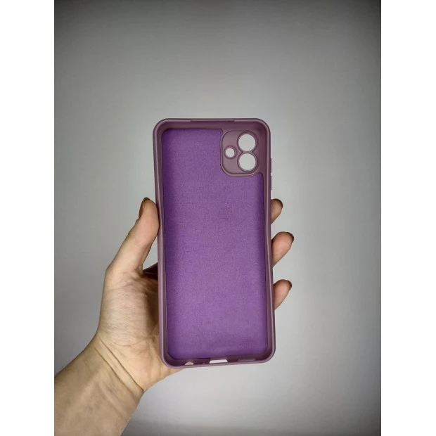 Силіконовий оригінальний 360-чохол для Samsung Galaxy A04 (2022) (ShutCam) (Лавандовий)