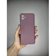 Силикон Original 360 Case Samsung Galaxy A04 (2022) (ShutCam) (Лавандовый)