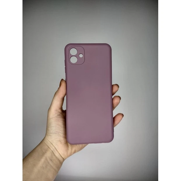 Силіконовий оригінальний 360-чохол для Samsung Galaxy A04 (2022) (ShutCam) (Лавандовий)