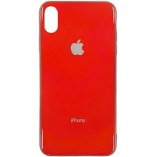 Накладка Premium Glass Case Apple iPhone XS Max (красный)