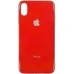 Накладка Premium Glass Case Apple iPhone XS Max (красный)