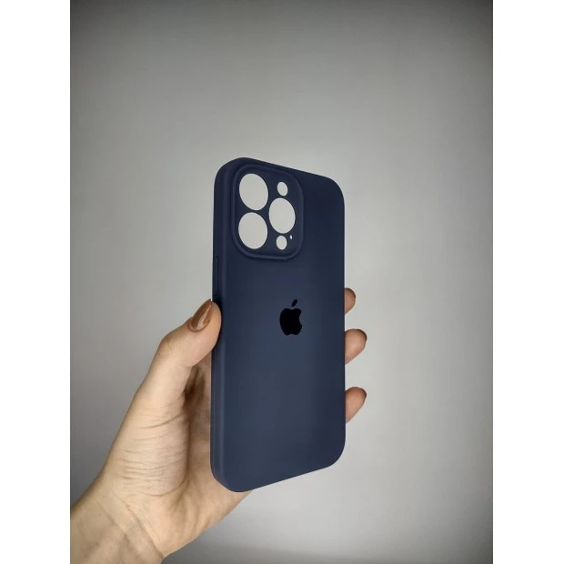 Силіконовий Чохол Original RoundCam для Apple iPhone 13 Pro (09) Midnight Blue