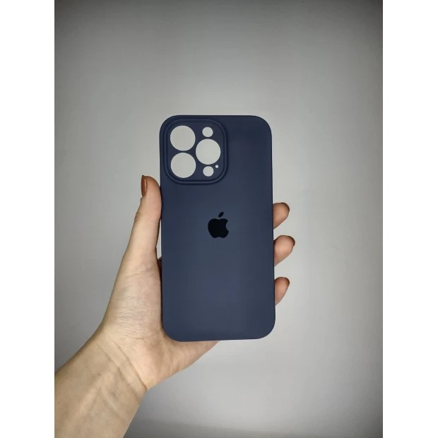 Силіконовий Чохол Original RoundCam для Apple iPhone 13 Pro (09) Midnight Blue
