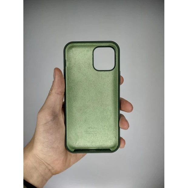 Силикон Original Round Case Apple iPhone 12 / 12 Pro (66) Malahit
