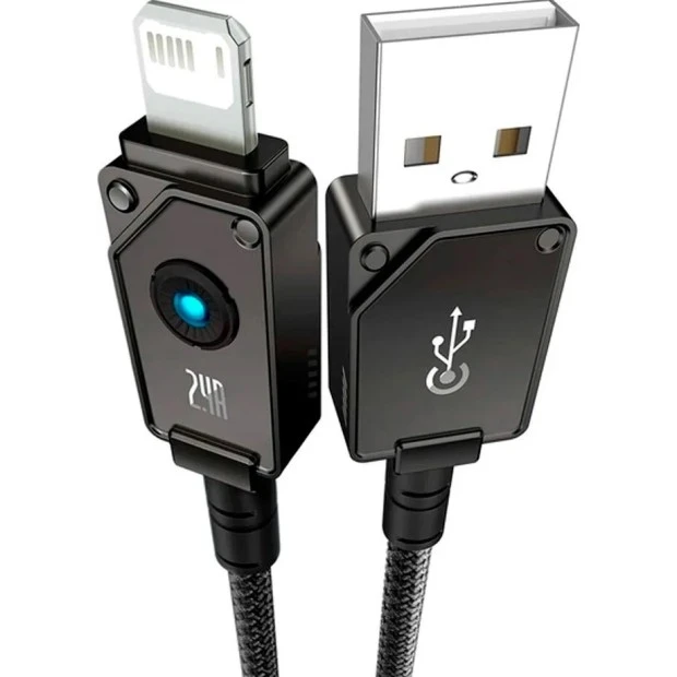 USB-кабель Baseus Unbreakable 2.4A (1м) (Lightning) (Чорний) P10355802111-00