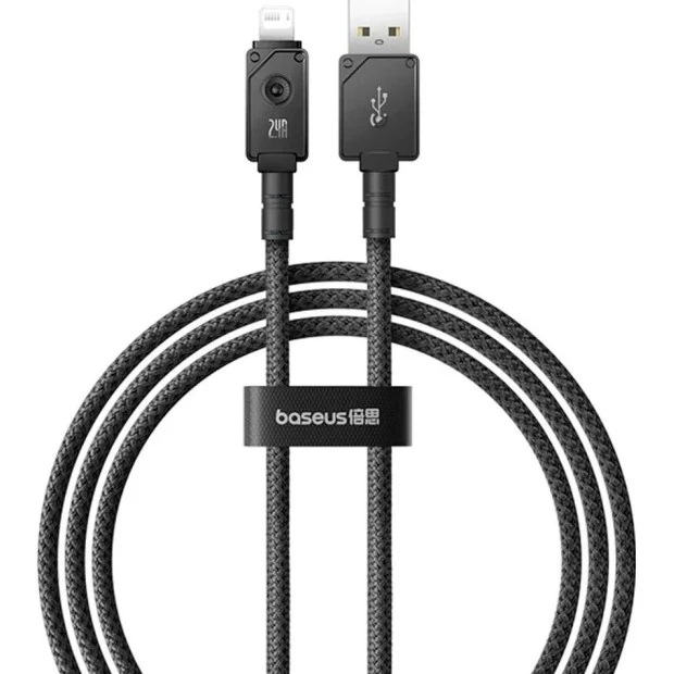 USB-кабель Baseus Unbreakable 2.4A (1м) (Lightning) (Чорний) P10355802111-00