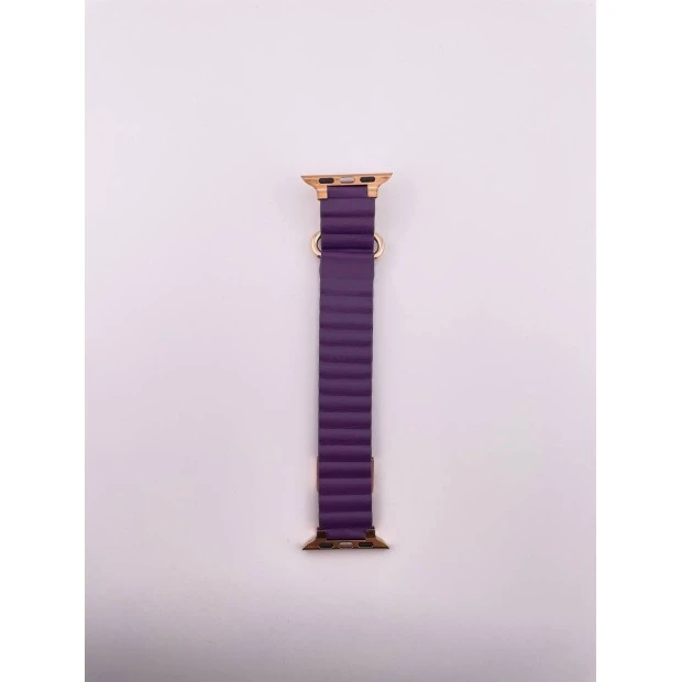 Ремінець Apple Watch зі шкіри кольору пурпурний, розмір 38  /  40  /  41 мм.