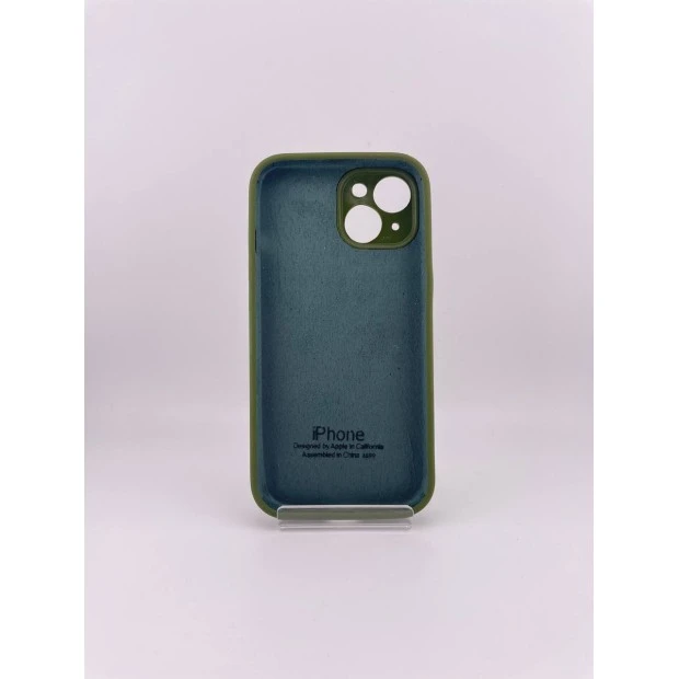 Оригінальний силіконовий чохол RoundCam для Apple iPhone 15 (46) у кольорі Deep Green