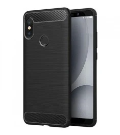 Силикон Polished Carbon Xiaomi Redmi Note 7 (Черный)