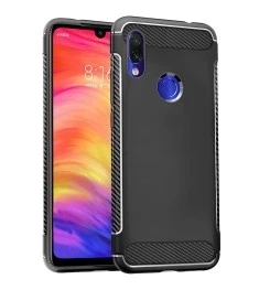 Силикон Soft Carbon Xiaomi Redmi 7 (Чёрный)