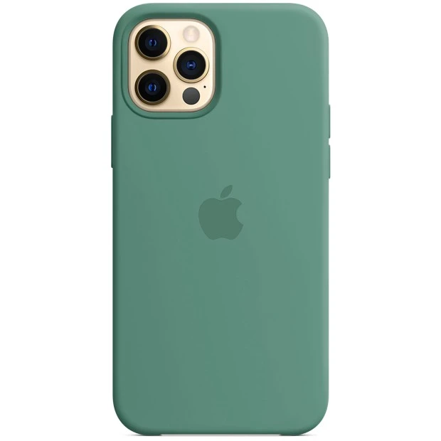 Силикон Original Case Apple iPhone 12 / 12 Pro (55) Blackish Green